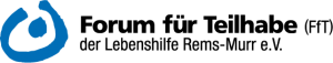 Logo mit dem Schriftzug: "Forum für Teilhabe der Lebenshilfe Rems-Murr e.V."